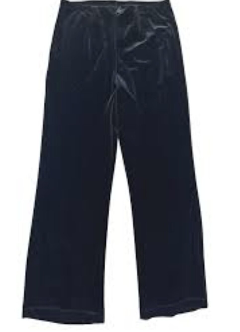 Chico's Women's Black Velvet Pants Sz 3 Short, Holidays, Pull On Elastic Waist